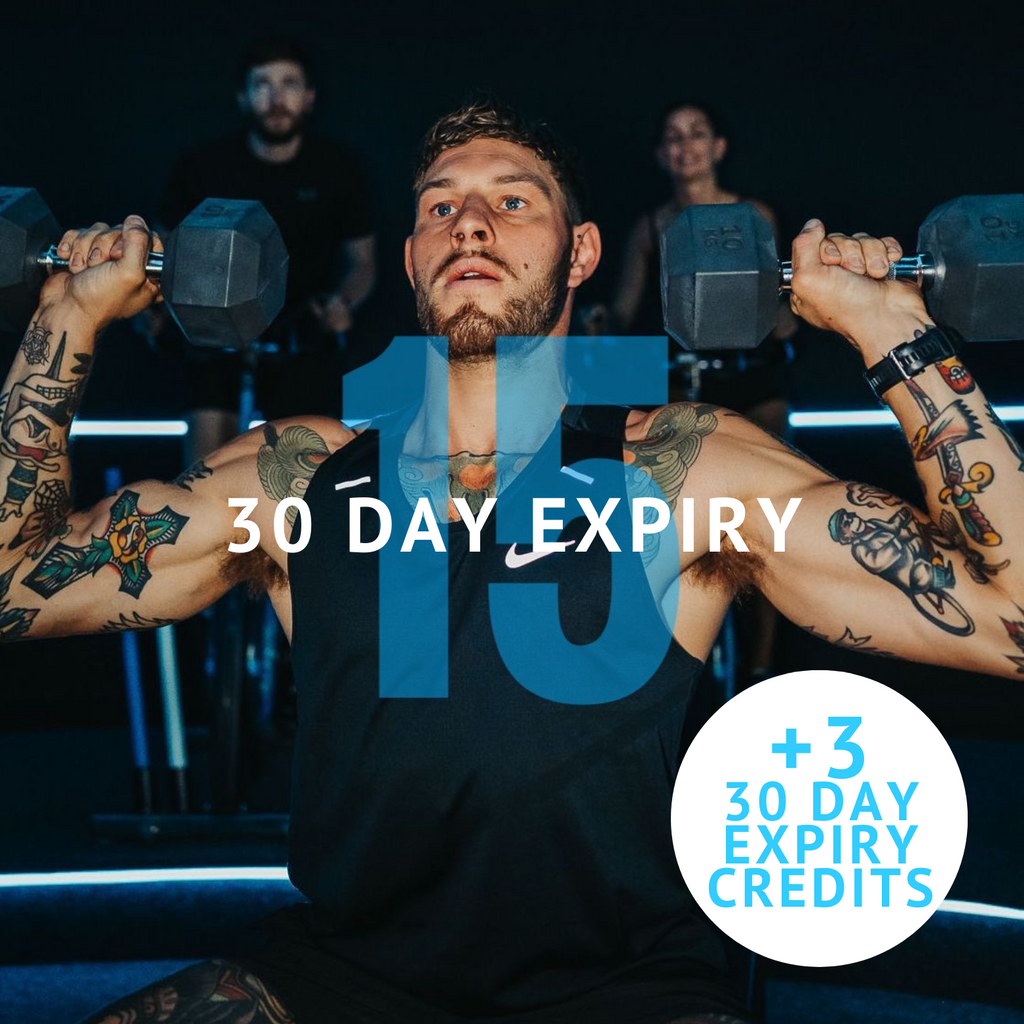 15 Sessions +3 FREE - 30 day expiry